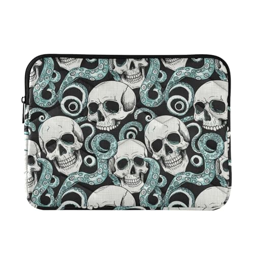 Funda para portátil con diseño calaveras góticas 15-16" miniatura 1