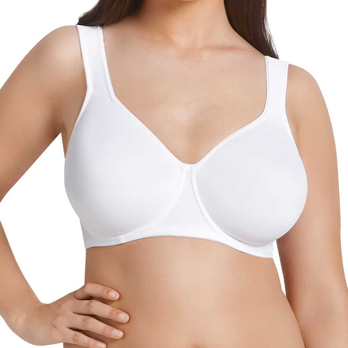 Rosa Faia Women's White Anita Seamless Underwired Full Figure Bra 30 F