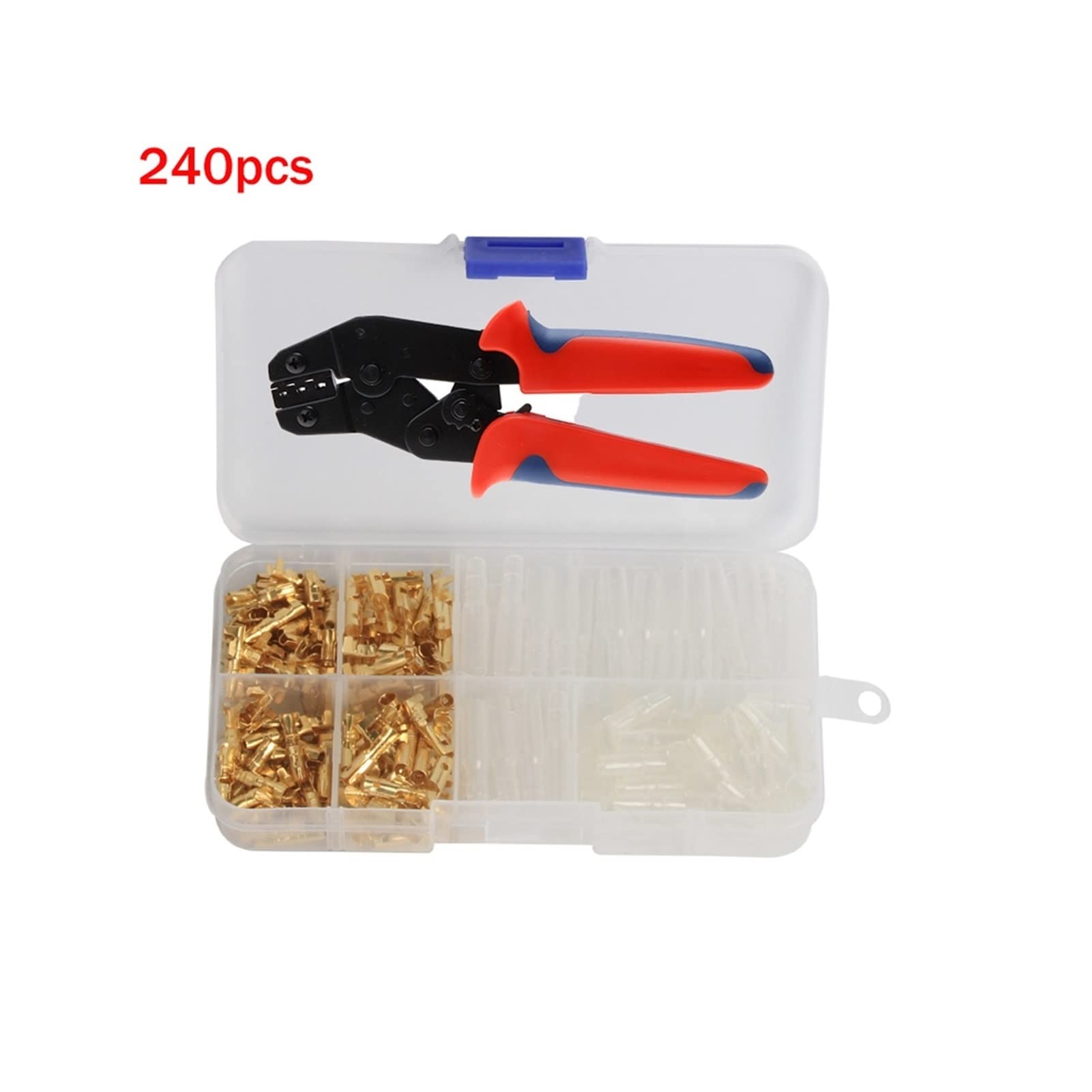 400/320 / 240 unids Hombre Mujer Terminales Motocicleta Crimpa Conectores de Bala Alambre eléctrico SN48B Alicates(400pcs with SN-48B)
