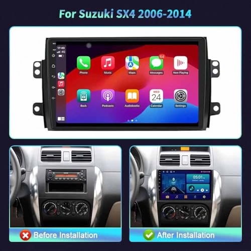 Radio 2 DIN Suzuki SX4 Android Auto Bluetooth pantalla 4 Nuclear con lectura de vídeo 4