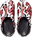 Crocs Unisex-Adult Classic Camo Clogs, Black/Red, 5 Men/7 Women