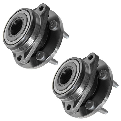 Image of TRQ 2 Piece Front Wheel Bearing & Hub Assembly Set Compatible with 1998-2003 Ford Windstar
