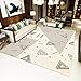 Produktbild FFDGHB Teppiche Einfache Teppiche Geometrisches Muster Fußmatten Home Wohnzimmer & Schlafzimmer Dekorative Teppiche Plüsch Kinder Teppiche