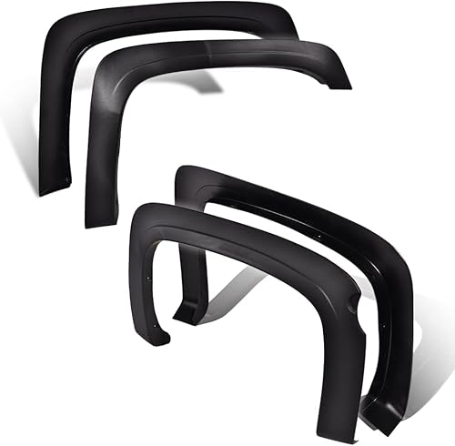 G-PLUS 4 guardabarros de rueda Chevy Silverado 1500 caja plana corta, arco interno de doble cabina 2007-2013 69.3 in, solo carrocería de Silverado