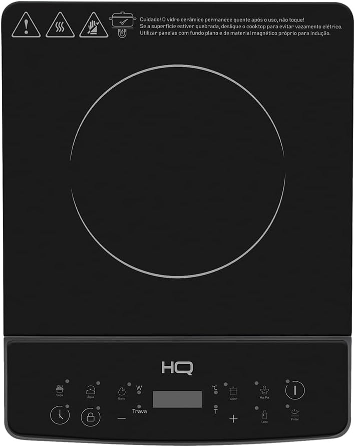 Cooktop de Indução HQ 1 Boca Portátil 2000W Preto HQ-IDS2001... - imagem principal do produto