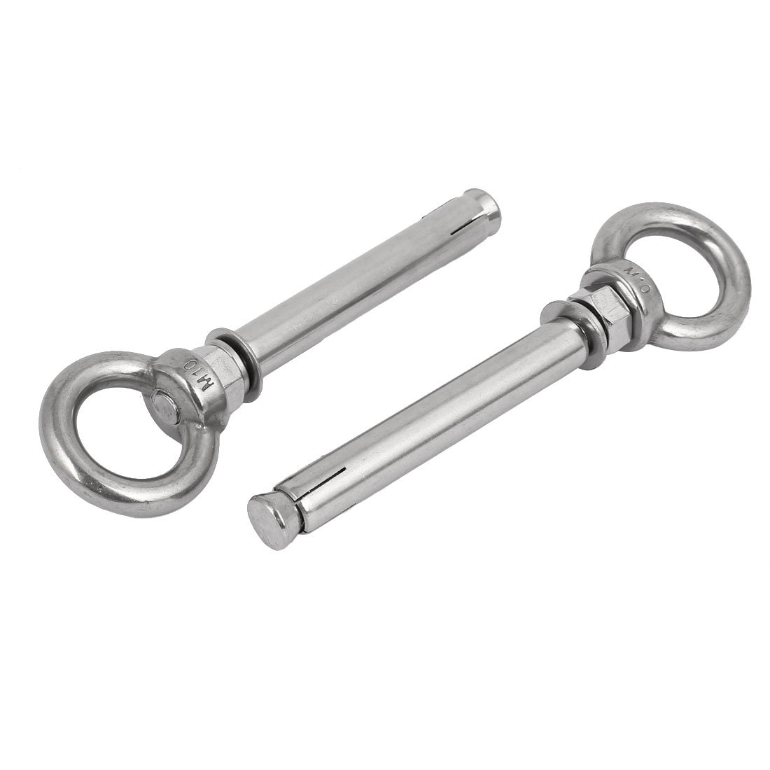 Aexit M10x120mm Wall 304 Stainless Steel Expansion Screws Closed Hook Anchor Bolts 5pcs (8d584d67a543d2ada8ef3996efdf3bf7)