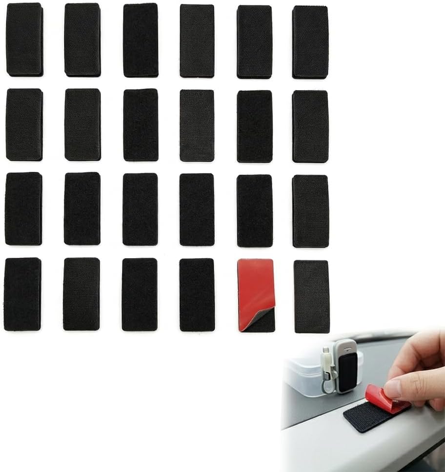 24PCS Heavy Duty Adhesive Hook and Loop Strips 1.2 in*3.2 in