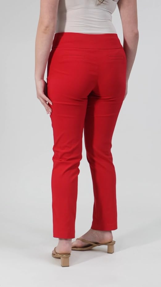 Zac & Rachel Women's Pull On Slim Leg Pant with Millennium Fabric