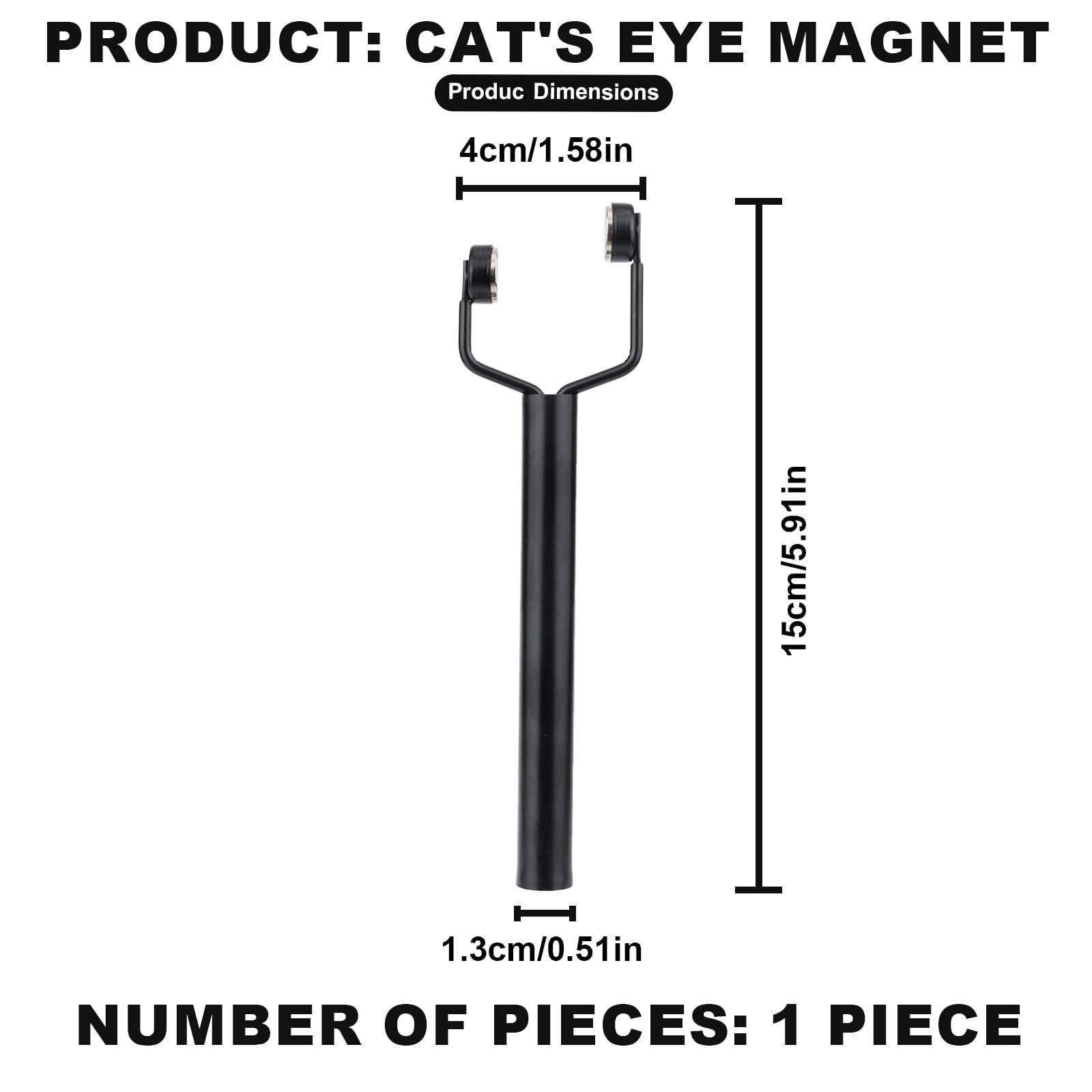 Cat Eye Magnet, 3 in 1 Strumento Magnetico per Unghie Cat Eye UV, Accessori Nail Art Design, Magnetico a Doppia Testa a Forma di Y in Acciaio Inossidabile