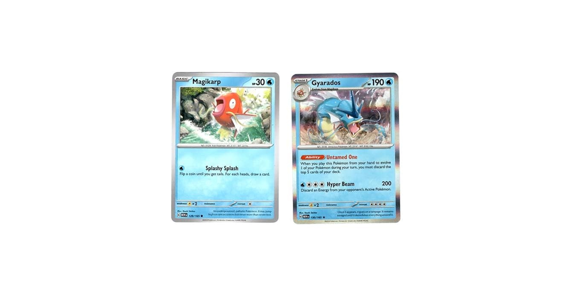 ポケモンカード Magikarp & Gyarados セット Amazon.com: Gyarados 130/165 - Magikarp - Pokemon 151