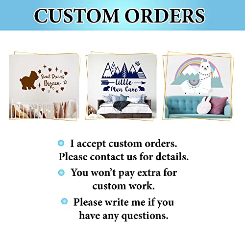 Pine Trees Wall Decal Forest Landscape Nature Vinyl Sticker Merry Christmas Decorations Decals Home Decor Bedroom Nursery Interior Nv129 (38" Wide X 18" Tall) #TOP6