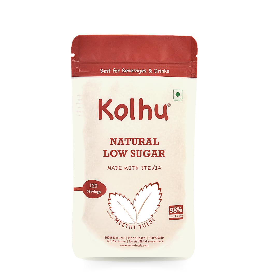 Kolhu Natural Low Sugar Stevia 120g (Made with Stevia) - Pack of 1 (B0BBGX5SNJ) Amazon Price History, Amazon Price Tracker