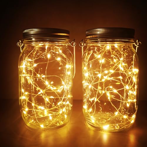 Jorft Solarlampen für Außen USB, 1000ml Solarlaterne Solarleuchte...