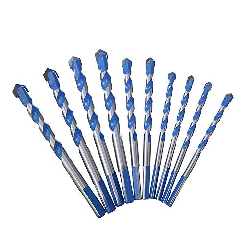 Juego de 10 brocas de 6, 8, 10 y 12 mm para metal y cerámica miniatura 2