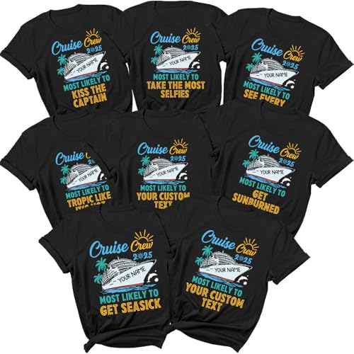 Family Cruise Shirts 2025, Cousin Cruise Squad 2025 Shirt, Cruise Crew Family Summer Vacation Beach T-Shirt2