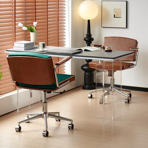 Chaise de bureau pivotante ergonomique avec dossier confortable et hauteur réglable