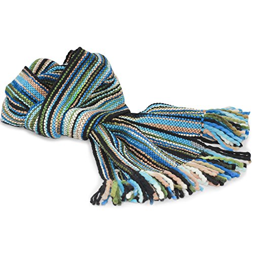 Tumia LAC- Striped Thick Warm Luxurious Scarf