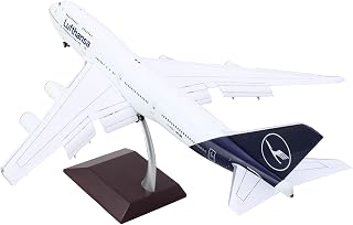 GeminiJets Boeing 747-400 Commercial Aircraft with Flaps Down Lufthansa (D-ABVY) White with Dark Blue Tail Gemini 200" Series 1/200 Diecast Model Airplane