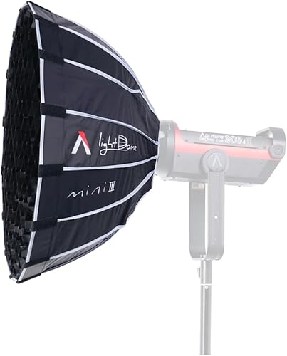 Aputure Softbox Light Dome Mini III (22.8 pulgadas) con montaje Bowens, cajas blandas octogonales de iluminación de estudio modificadores de