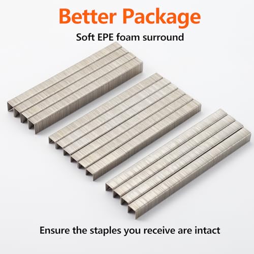 Sitldy SD0516 1/2 Inch Crown 21 Gauge Stainless Steel 304 Staples 1940-Count 3 Sizes thumb #6