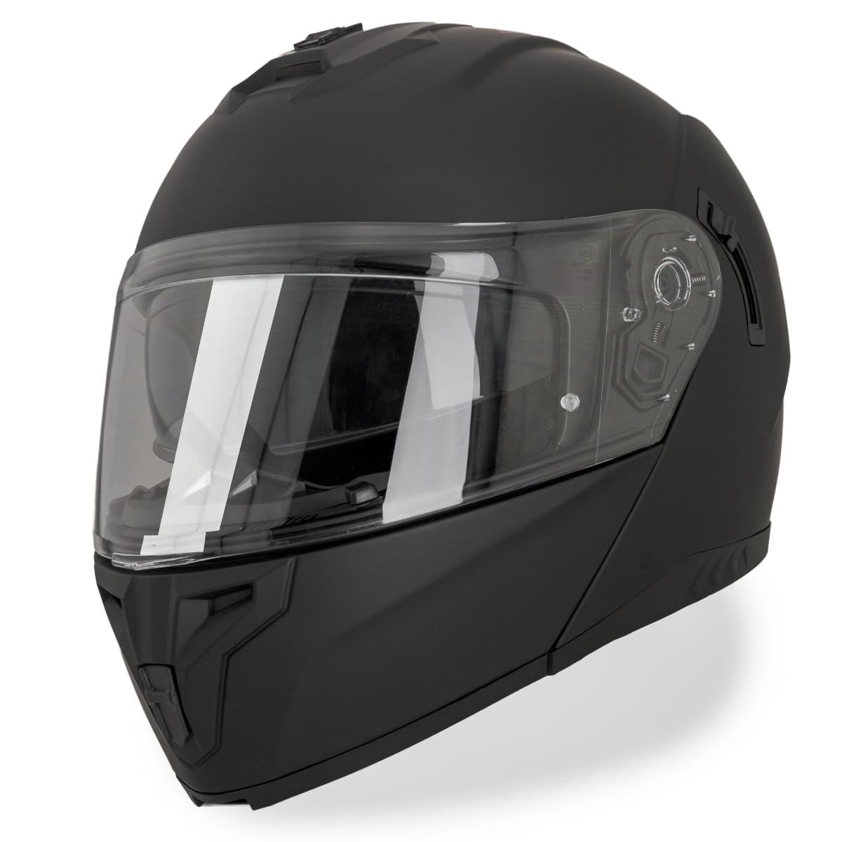 VINZ Pasco Klapphelm mit Sonnenblende & PINLOCK 70 vorbereitet | ECE 22.06 Motorrad Helm für Herren & Damen | Motorradhelm Klappbar Integralhelm | In Gr. XS-XXL