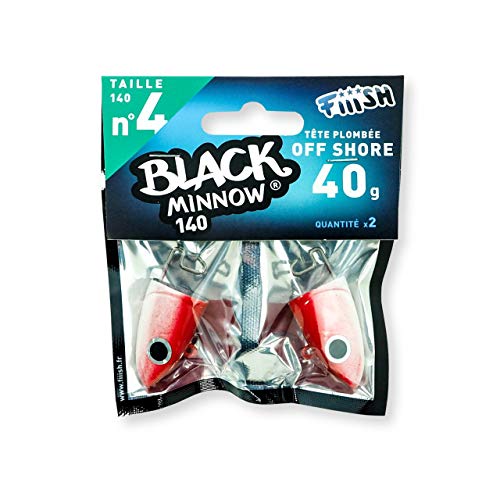 FIIISH - Têtes plombées Deep Kaki Black Minnow - 60g