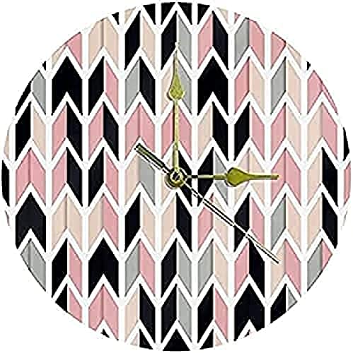 Horloge en géométrie acrylique rose aux finitions épurées