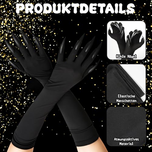 QckZee 5-teiliges Katzenkostüm Damen Set – Katzenohren Haarreif, Katzenschwanz, Handschuhe, Maske & Halsband – Cosplay Zubehör für Erwachsene, Halloween Verkleidung & Rollenspiel