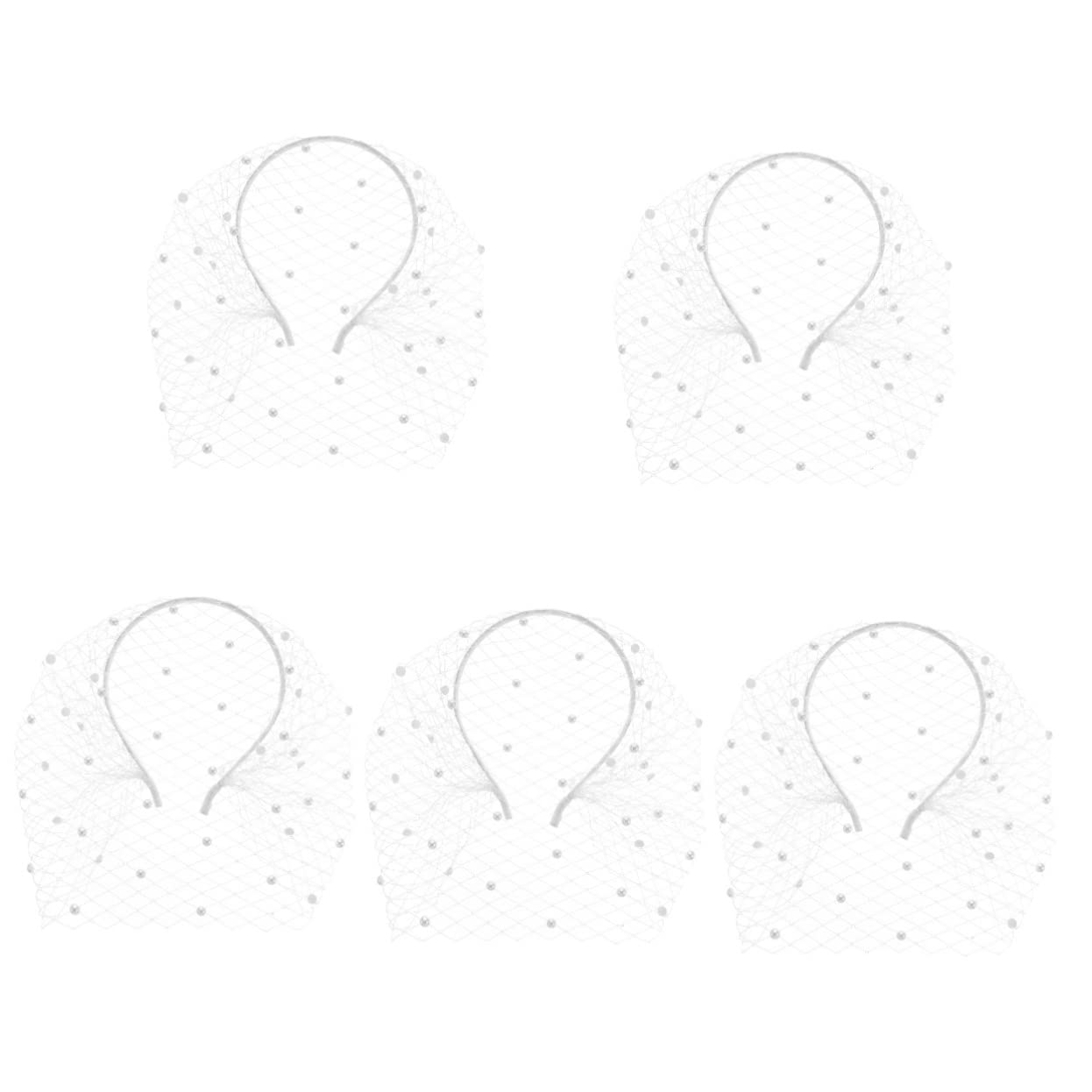 Gadpiparty 5 Uds Tocado Velo De Novia Tocado Velos De Boda Tiara para Novia Accesorios De Boda Velos De Metal para Vestido De Novia para Novias Velos De para Novias