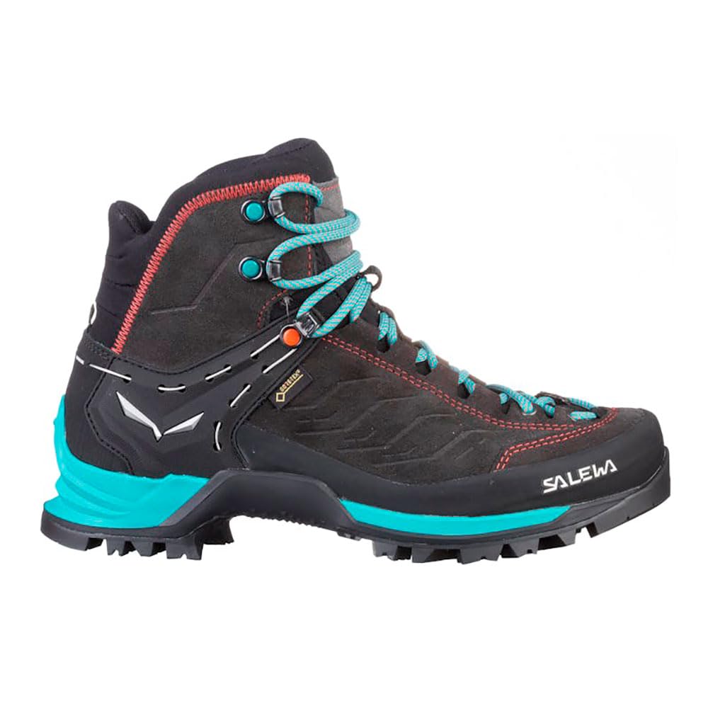 Salewa WS Mountain Trainer Mid Gore-TEX, Trekking & hiking boots Women's, Grey (Magnet/Viridian Green), 8.5 UK