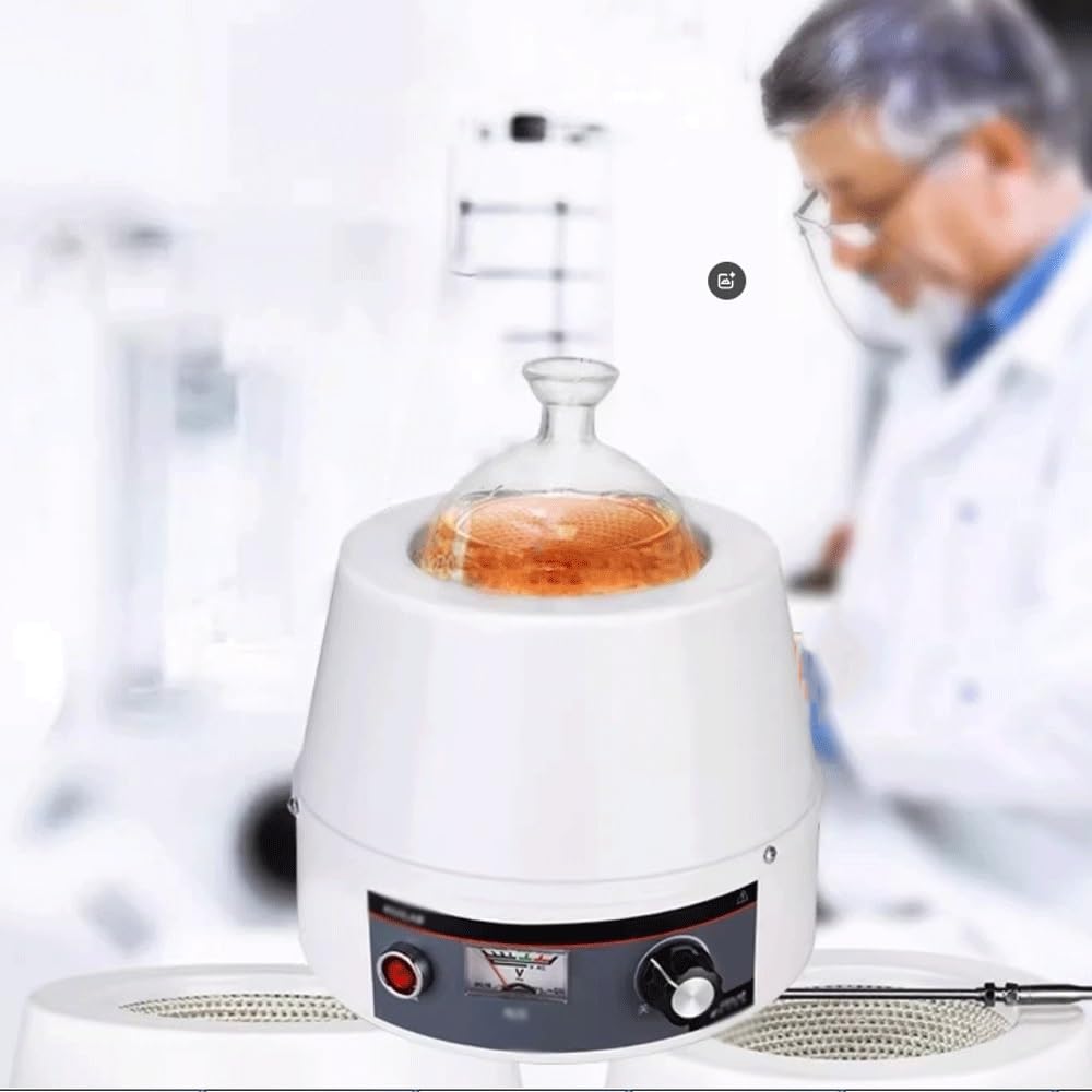 Manto Calefactor Eléctrico Termostático De Laboratorio Con Control De Temperatura Herramienta De Calentamiento De Calidad For Laboratorio, Temperatura Máxima 380 ℃, Agitador Magnético Tipo Puntero(500