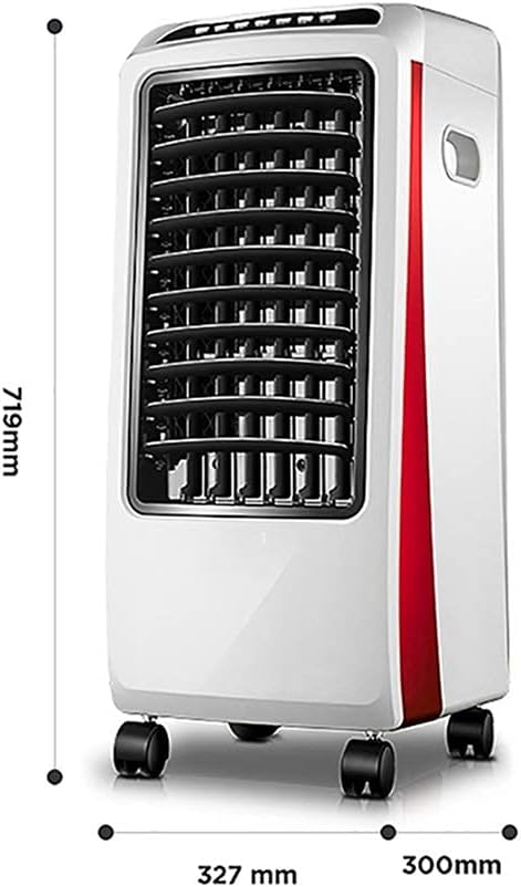 Evaporative Cooler, Portable Air Conditioner with Remote Control and Air Purification Humidifier 3 Fan Speeds with Oscillation Function for Home or Office