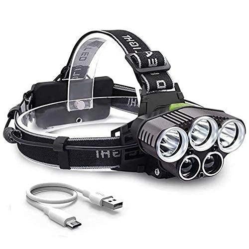 JAMUNESH Headlamp Torch, Waterproof Cree Led USB Rechargeable Headlight Flash Light for Trekking Camping (B097C4VKJG) Amazon Price History, Amazon Price Tracker