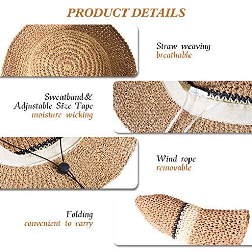 Sombrero de verano plegable para mujer WITERY miniatura 4