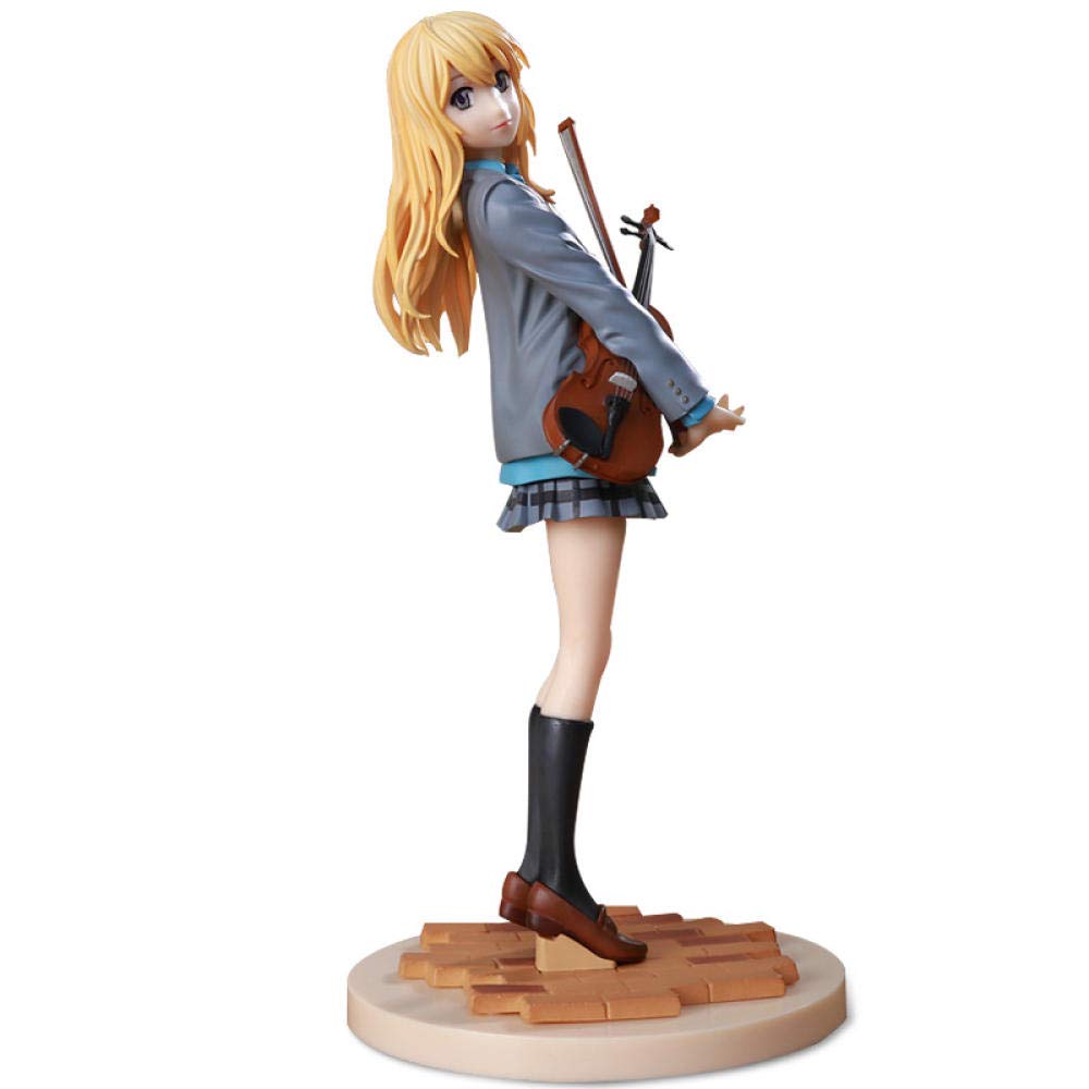 LXNFDCAnmine Her Lying in April Kaori Miyazono Anime Figures Desk Decoration Anime Gifts Toys Model Kits