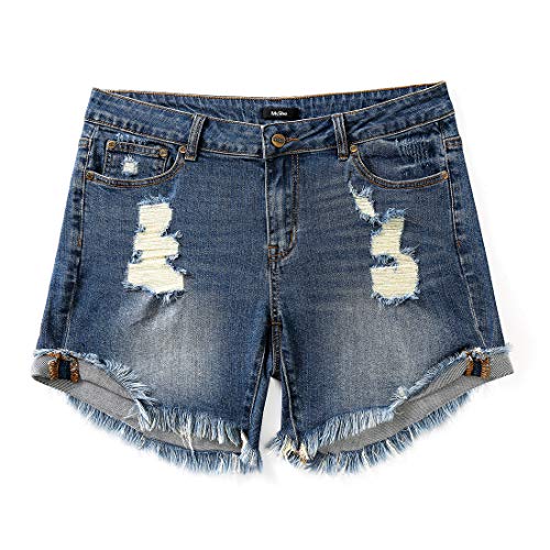 women's plus jeans short