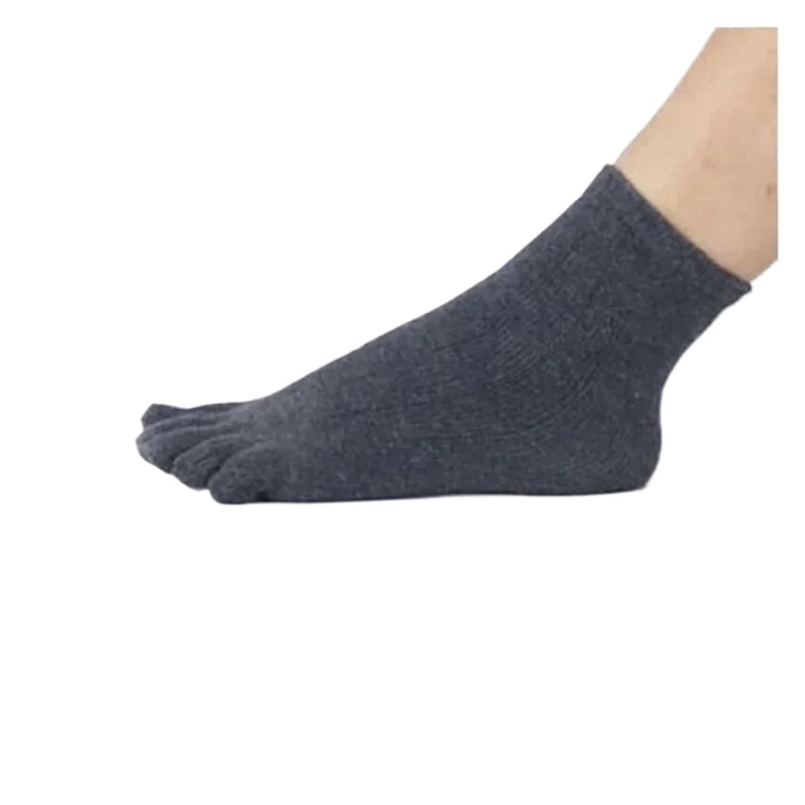 ITRHJTGP Finger Socks 3pair Five-Toed Flip Flop Mens Running Kintoe Hiking Socks for Fitness(Dark grey)