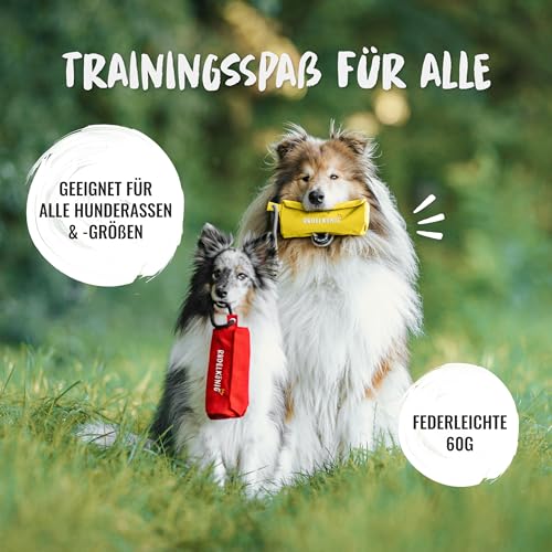 Rudelkönig Futterbeutel Hund - Apportierbeutel für Hundetraining - Robuster Futterdummy für Leckerlies - Futterbeutel Hundetraining