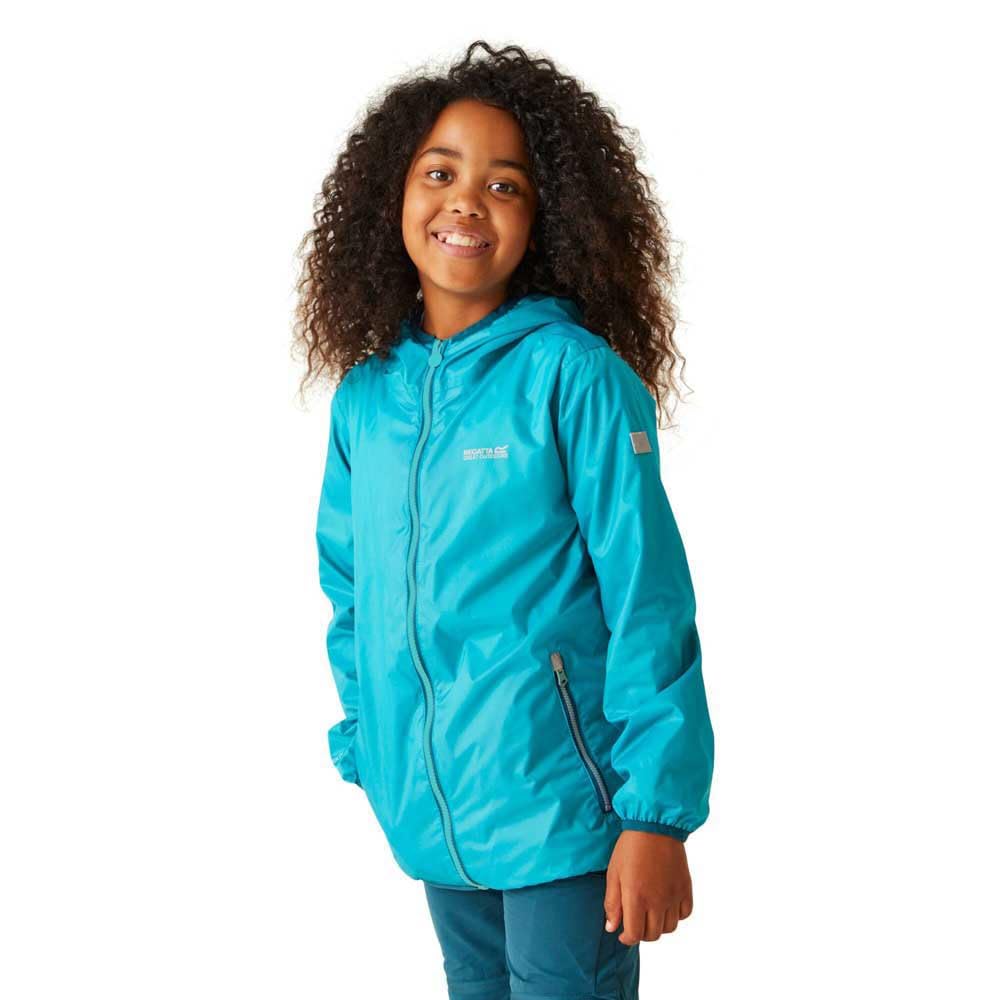 Regatta Levier II Veste technique imperméable unisexe pour enfant, Bleu Tahoe, 16 Years