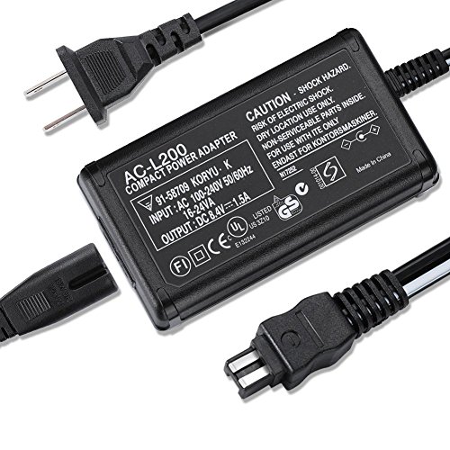 HZQDLN Adaptador AC-L200 para Sony DCR-SX40/SX44/SX45/SX63 SR42
