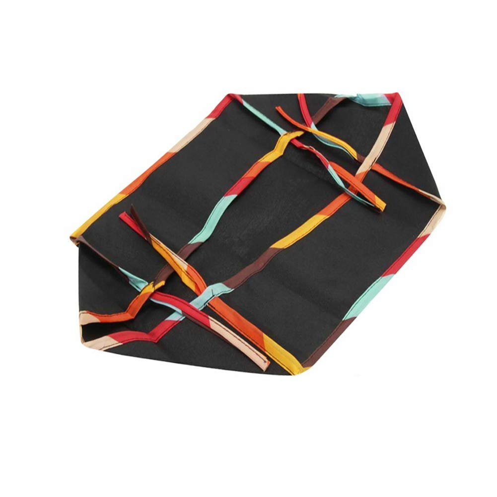 Cestino inferiore per passeggino per bambini, borsa portaoggetti con corde in tessuto Oxford universale di grande capacità per accessori (nero)(nero)