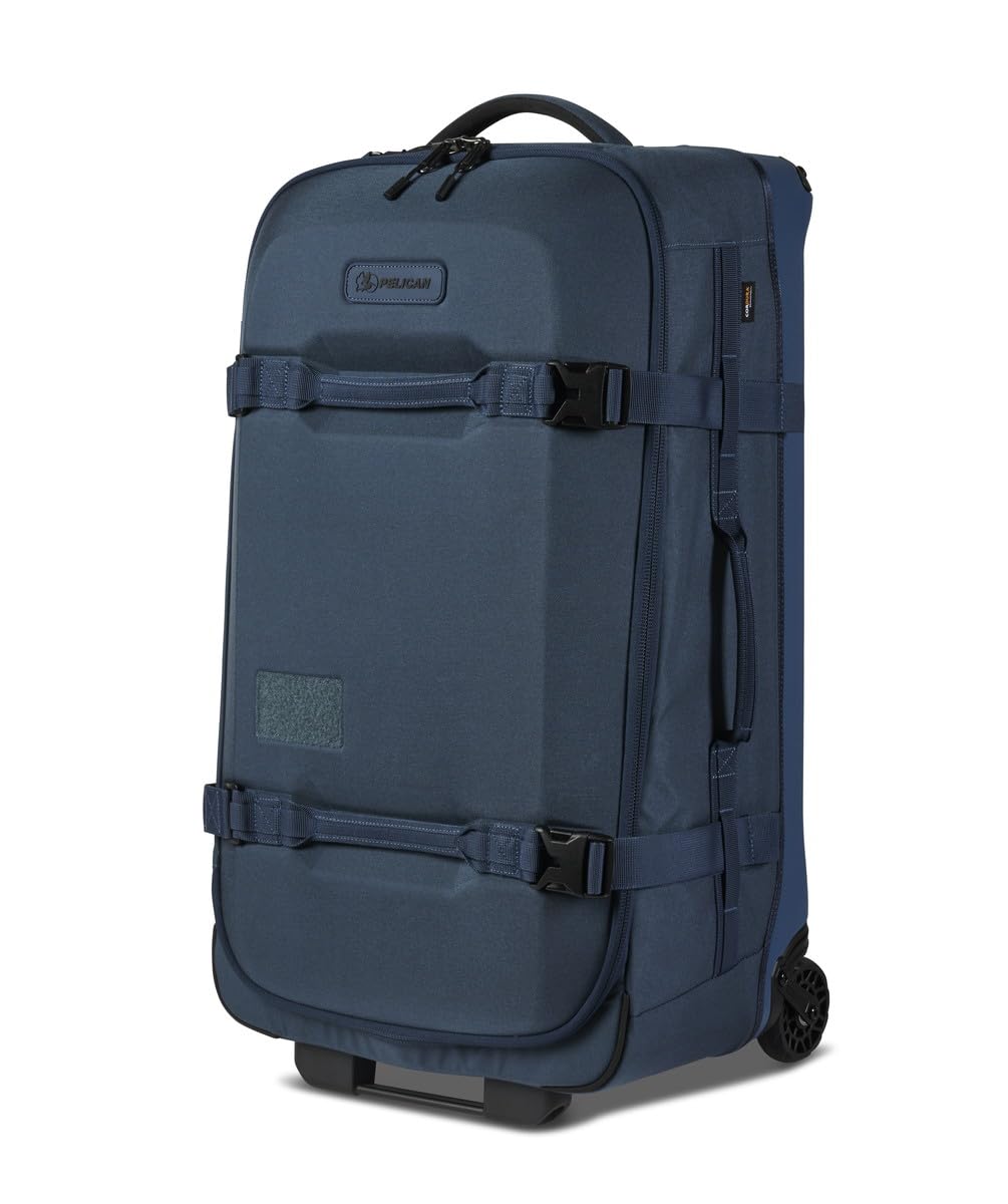 Pelican Aegis Luggage - Check in Duffel Bag with Wheels - 28 Inch Suitcase with Wheels (Indigo)