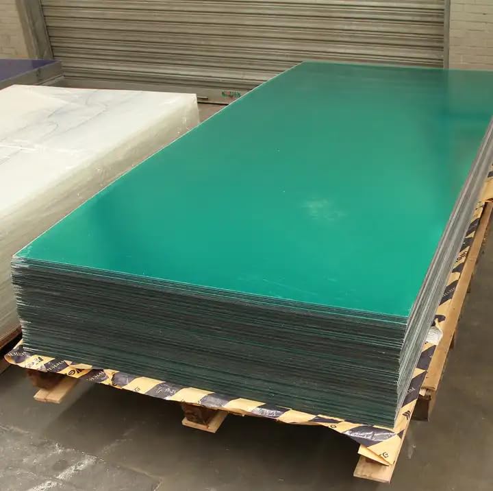 Image of Set of 2 Acrylic Green Mirror Sheet,1 /16'' Dark Green Mirrored Acrylic Lucite Plexiglass Sheet (Actual Size 11.875 inch x 11.875 inch)