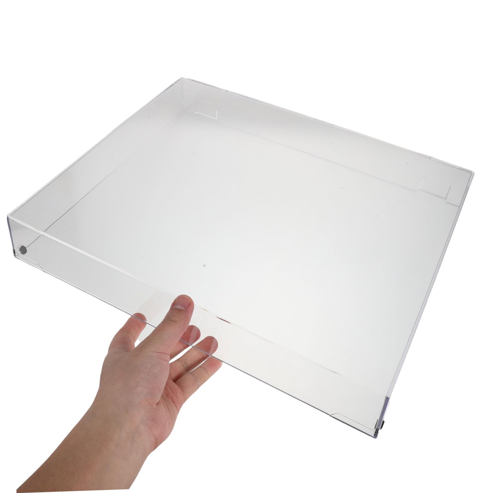 SHERCHPRY Copertura Protettiva Trasparente in Acrilico per Vinile Protezione Antipolvere e Design Personalizzato per Impianti Audio Domestici