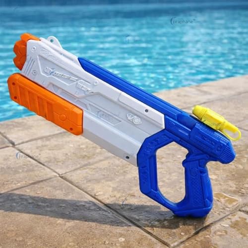 GRAPHENE Holi Pichkari Water Gun for Kids & Adults High Air Pressure Pump Squirt Gun Long Range Powerful Water Blaster Durable Leak-Proof Manual Pichkari for Holi Pool Party & Summer Outdoor Fun