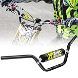 Datanly 1 Pcs 7/8' 22mm Dirt Bike Handlebars with Foam Pad Atv Motorcycle Handlebars for Motocross Atv Dirt Bike Ebike