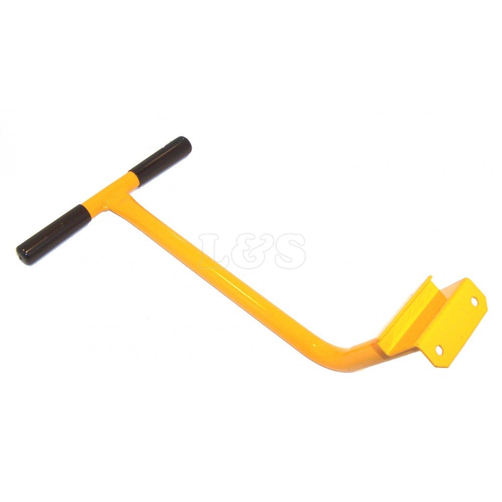 Belle Yellow Faucet Handle, Handle Assembly, Alloy Steel, Chrome Finish, Classic Style, Ambidextrous, Abs Material, Fits Minimix 130, Oem No. 901/14800