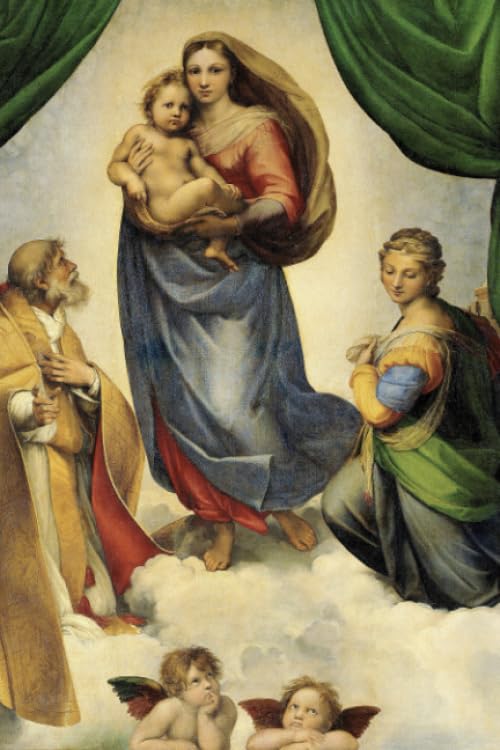 Raphael Journal #4: Sistine Madonna Raffaello Sanzio Notebook Journal To Write In 6x9" 150 Lined Pages - Cool Artist Gifts
