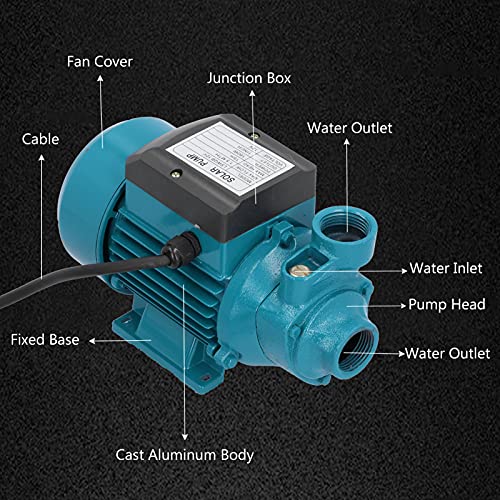 Pompe à Eau 180W DC12V, Pompe de Transfert D'eau, Pompe Utilitaire électrique Portable pour éliminer L'eau du Jardin, du Bain à Remous, du Baril de Pluie, de la Piscine, des étangs, des Aquariums, Etc – vue 4