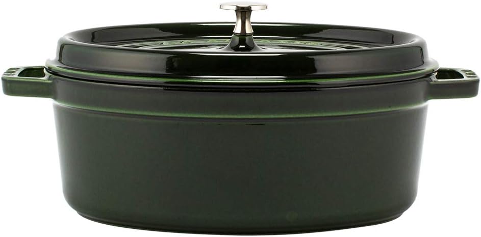 STAUB 両手鍋 オーバル 29cm 高さ12cm ストウブ 木製ハンドル付き